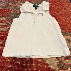 Polo by Ralph Lauren Kids White Sleeveless Polo